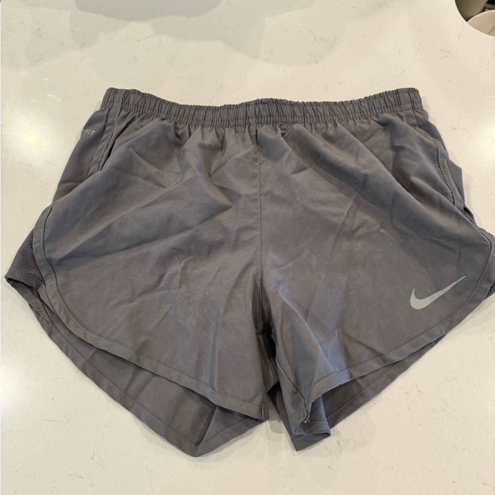 Nike Gray Athletic Shorts Lightweight Performance